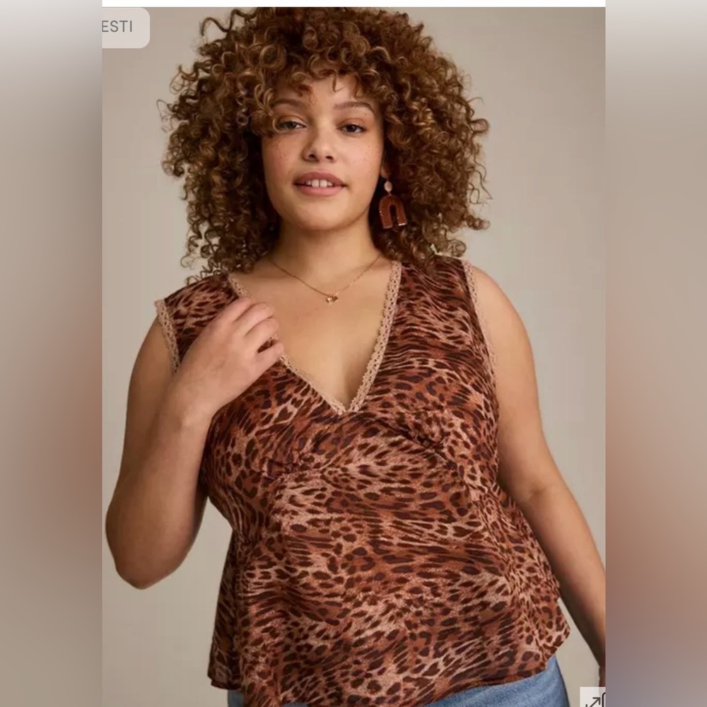 Torrid Festi Cotton Tie-Back Tank